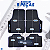 Tapete Universal Carros Ford na cor Azul - 5 Peças - Imagem 2