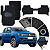 Tapete de Capacho Para Amarok com Porta Copos 2010 a 2025 - Preto - Imagem 1