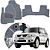 Tapete Automotivo Da Pajero Tr4 2003 a 2015 Capacho Vinílico Cinza - Imagem 1