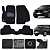 Tapete Automotivo para Volks Polo 2018 a 2026 Capacho Cor Preto - Imagem 1