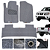 Tapete Automotivo Para Nissan Frontier 2013 a 2021 Original Lanzi - Imagem 1