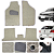 Kit De Tapete Para Gol G7 G8 2016 A 2023 Linha Cinza 3 Peças - Imagem 1