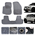 Tapete Para CITROËN C4 2004 A 2018 Original Lanzi Bege - Imagem 1