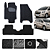 Tapete Para Chevrolet Spin 2012 a 2017 Original Lanzi Preto - Imagem 1