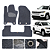 Tapete automotivo para Jeep Compass 2016 a 2025 Original Lanzi Grafiti - Imagem 1