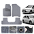 Tapete automotivo para Citroën C3 2002 A 2012 Original Lanzi Cinza - Imagem 1