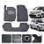 Tapete automotivo para Ford Fiesta 2015 A 2026 Original Lanzi Grafiti - Imagem 1