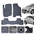 Tapete automotivo Para Hyundai I30 capacho Cinza - Imagem 1