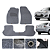 Tapete automotivo Para fiesta 2002 a 2014 capacho Cinza - Imagem 1