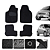 Tapete automotivo Para FORD KA 1996 a 2007 capacho Preto - Imagem 1
