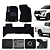 Tapete automotivo Para Toyota Hilux 2019 a 2025 capacho Preto - Imagem 1