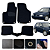 Tapete de carpete Automotivo Volkswagen Golf 2002 a 2011 Original Lanzi - Imagem 1