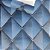 Papel de Parede Vinílico Importado Geométrico 3D Azul com detalhes em preto e dourado - Rolo de 10 metros ATI101 - Imagem 2
