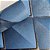 Papel de Parede Vinílico Importado Geométrico 3D Azul com detalhes em preto e dourado - Rolo de 10 metros ATI101 - Imagem 1