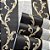 Papel de Parede Vinílico Arabesco Luxo Importado Lavavél Preto com prata e detalhes em dourado  - Rolo de 10 metros SPX46 - Imagem 1