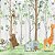 Papel de Parede Infantil Personalizado Bichinhos na Floresta - Imagem 2