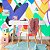 Papel de Parede Infantil Personalizado Corações Coloridos - Imagem 2
