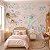 Papel de Parede Personalizado Infantil Meu Jardim Aquarela - Imagem 1