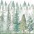 Papel de Parede Quarto Infantil Personalizado Floresta Aquarela - Imagem 2