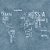 Papel de Parede Infantil Personalizado Mapa Mundi Cimento Queimado Azul - Imagem 2