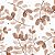 Papel de Parede Personalizado Folhas Marrom - Imagem 2