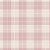 Papel de Parede Infantil Personalizado Xadrez Sarja Rosa - Imagem 2