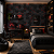 Papel de Parede Personalizado Infantil 3D Geométrico Gamer Vermelho - Imagem 1