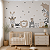 Papel de Parede Personalizado Quarto Infantil Bichinhos Curiosos Safari - Imagem 1