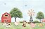 Papel de Parede Quarto Infantil Personalizado Fazendinha baby - Imagem 2