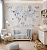 Papel de Parede Personalizado Infantil Mapa Mundi Azul - Imagem 1