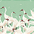 Papel de Parede Personalizado Cisne Verde Claro – Non Woven Premium, Lavável e Sob Medida - Imagem 3