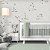 Papel de Parede Infantil Personalizado Quarto  Estrelas- Constelação Cinza - Imagem 1