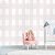 Papel de Parede Personalizado Infantil Xadrez Rose Aquarela - Imagem 1