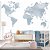 Papel de Parede Quarto Personalizado Mapa Mundi Azul Aquarela - Imagem 1