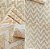 Papel de Parede Vinílico Chevron Texturizado Importado Dourado - Rolo de 10 metros MV15 - Imagem 1