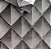 Papel de Parede Vinílico Importado Geométrico 3D com detalhes em preto - Rolo de 10 metros ATI99 - Imagem 1