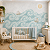Papel de Parede Quarto Infantil Personalizado Mar Aquarela - Imagem 1