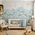Papel de Parede Quarto Infantil Personalizado Mar Aquarela - Imagem 2