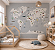 Papel de Parede Personalizado Quarto Infantil Mapa Mundi Fundo Cinza com Nome dos Países - Imagem 1