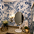 Papel de Parede Personalizado Floral Andorinha Azul - Imagem 1