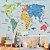Papel de Parede Personalizado Mapa Mundi Fundo Geométrico - Imagem 1