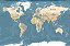 Papel de Parede Personalizado Mapa Mundi Atlas - Imagem 2
