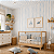 Papel de Parede Personalizado Quarto Infantil Listras em Aquarela Assimétricas Azul Vertical - Imagem 1