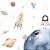 Papel de Parede Personalizado Quarto Infantil Espaço - Imagem 2