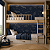 Papel de Parede Personalizado Quarto Infantil - Ao Infinito Azul Marinho - Imagem 1