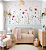 Papel de Parede Infantil Quarto Menina Personalizado Flores do Meu Jardim - Imagem 1