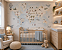 Papel de Parede Quarto Infantil Personalizado Mapa Mundi Azul Aquarela - Imagem 1