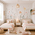 Papel de Parede Infantil Quarto Personalizado Jardim Aquarela Borboletas e Libélulas - Imagem 2