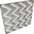 Papel de Parede Vinílico Importado Geométrico 3D Cinza  - Rolo de 10 metros SPX51 - Imagem 1
