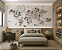 Papel de Parede Personalizado Quarto Menino Mapa Mundi Animais - Imagem 1